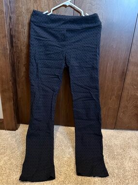Women’s Blue Pattern Work Slimming Pants